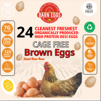 Herb Enriched Cage-Free Brown Eggs | 100% Organic | 30% Less Cholesterol