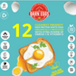 Herb Enriched Premium White Eggs- 100% Organic- 30% Less Cholesterol