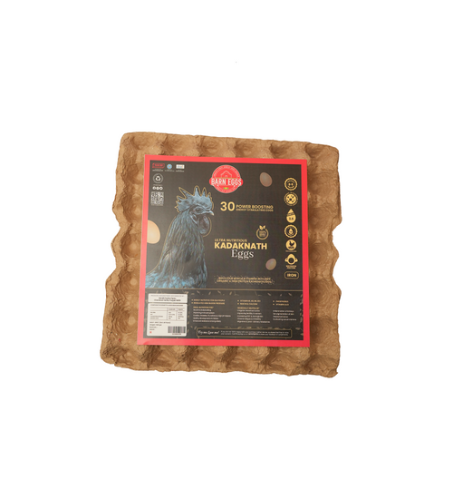 Ultra-Nutritious Kadaknath Eggs with 18 Essential Amino Acids–100% Organic- 30% Less Cholesterol