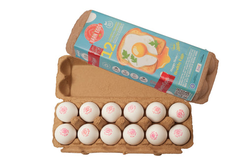 Herb Enriched Premium White Eggs- 100% Organic- 30% Less Cholesterol